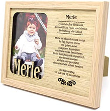 Laden Sie das Bild in den Galerie-Viewer, Bilderrahmen mit Namen, Holzbilderrahmen, verschiedene Namen zur Auswahl