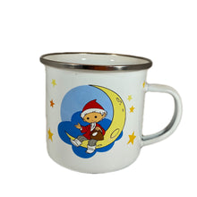 Laden Sie das Bild in den Galerie-Viewer, Emaillebecher „Sandmännchen“, Metallbecher, emailliert