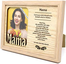 Laden Sie das Bild in den Galerie-Viewer, Bilderrahmen „Mama“, Holzbilderrahmen, Fotorahmen,