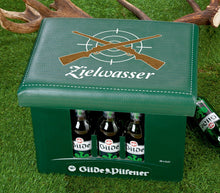 Laden Sie das Bild in den Galerie-Viewer, Bierkasten Sitzpolster, Abdeckung für Bierkiste, Auflage „Zielwasser“