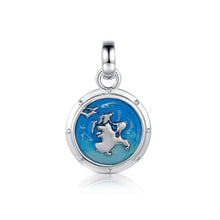 Laden Sie das Bild in den Galerie-Viewer, Inselsilber: Anhänger "Rügen" mit Emaille KA02EM