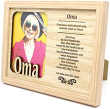 Laden Sie das Bild in den Galerie-Viewer, Bilderrahmen „Oma“, Holzbilderrahmen, Fotorahmen,