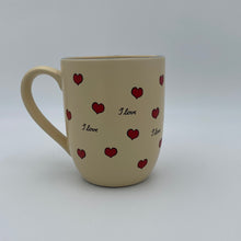 Laden Sie das Bild in den Galerie-Viewer, Große Tasse, Keramik, „I love …“ mit Wunschnamen - Jeder Name ist möglich!