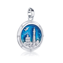 Laden Sie das Bild in den Galerie-Viewer, Inselsilber: Anhänger "Kap Arkona" mit Emaille KA01EM