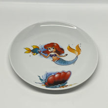 Laden Sie das Bild in den Galerie-Viewer, Teller, Porzellan, „Meerjungfrau“ mit Wunschnamen - Jeder Name ist möglich!