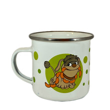 Laden Sie das Bild in den Galerie-Viewer, Emaillebecher „Moppi“, Metallbecher, emailliert