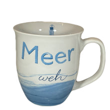 Laden Sie das Bild in den Galerie-Viewer, Becher „Meer weh“ aus feinem Porzellan, schöner maritimer Becher