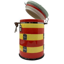 Laden Sie das Bild in den Galerie-Viewer, Keramik-Leuchtturm-Vorratsdose, Kaffeedose, Dose, „Pilsum“, groß, 500 g