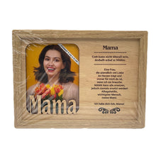 Laden Sie das Bild in den Galerie-Viewer, Bilderrahmen „Mama“, Holzbilderrahmen, Fotorahmen