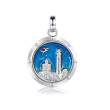 Laden Sie das Bild in den Galerie-Viewer, Inselsilber: Anhänger "Kap Arkona" mit Emaille KA01EM