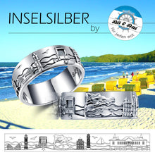 Laden Sie das Bild in den Galerie-Viewer, Inselsilber: Ring „Ostsee“ der Ostsee - Ring, 925er Silber, KA13OX