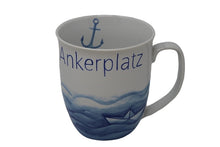 Laden Sie das Bild in den Galerie-Viewer, Tasse, Becher „Ankerplatz“ Porzellan