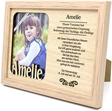 Laden Sie das Bild in den Galerie-Viewer, Bilderrahmen mit Namen „Amelie“