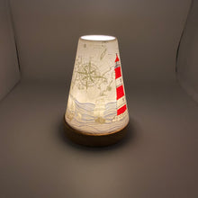 Laden Sie das Bild in den Galerie-Viewer, Porzellan Windlicht Vintage Style, „Maritim"