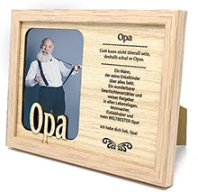 Laden Sie das Bild in den Galerie-Viewer, Bilderrahmen „Opa“, Holzbilderrahmen, Fotorahmen,
