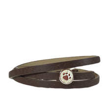 Laden Sie das Bild in den Galerie-Viewer, DUR Schmuck: Armband, Lederarmband braun mit Sandelement, Lucky Dog, A1597