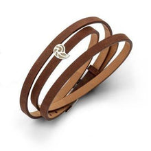 Laden Sie das Bild in den Galerie-Viewer, Lederarmband mit Sandelement