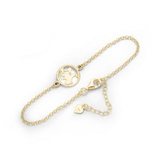 Laden Sie das Bild in den Galerie-Viewer, DUR Schmuck: Armband "Rügen" 925er Sterlingsilber, vergoldet A1656