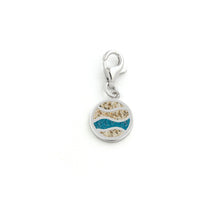 Laden Sie das Bild in den Galerie-Viewer, DUR Schmuck: Charm "Strandwellen", mit Strandsand und Steinsand F253