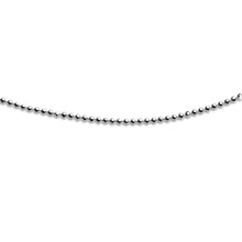Laden Sie das Bild in den Galerie-Viewer, DUR Schmuck: Kette "Kugel", geschliffen, Silber, rhodiniert K2255