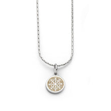 Laden Sie das Bild in den Galerie-Viewer, DUR Schmuck: Kette "Steuerrad" mit Strandsand K2594