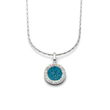 Laden Sie das Bild in den Galerie-Viewer, DUR Schmuck: Kette "Wasserflimmern" mit blauem Steinsand K2609