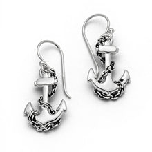 Laden Sie das Bild in den Galerie-Viewer, DUR Schmuck: Ohrring, Ohrhänger "Anker" Silber O4757