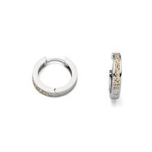 Laden Sie das Bild in den Galerie-Viewer, DUR Schmuck: Ohrring, Creole "Marina" mit Strandsand O4958