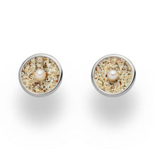 Laden Sie das Bild in den Galerie-Viewer, DUR Schmuck: Ohrring, Ohrstecker "Sandschale" mit Strandsand O4992
