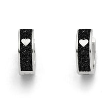 Laden Sie das Bild in den Galerie-Viewer, DUR Schmuck: Ohrring, Creole "Liebe" mit Lavasand O5036