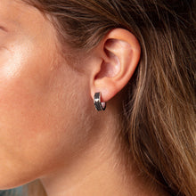 Laden Sie das Bild in den Galerie-Viewer, DUR Schmuck: Ohrringe, Creolen "Liebe" mit Lavasand O5036
