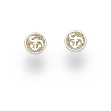 Laden Sie das Bild in den Galerie-Viewer, DUR Schmuck: Ohrring, Ohrstecker "Hoffnung" mit Strandsand O5038