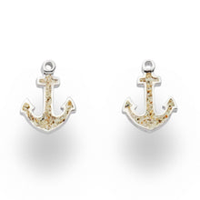 Laden Sie das Bild in den Galerie-Viewer, DUR Schmuck: Ohrring, Ohrstecker "Sandanker" mit Strandsand O5045