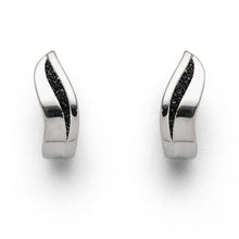 Laden Sie das Bild in den Galerie-Viewer, DUR Schmuck: Ohrring, Creole "Silberschweif" mit Lavasand O5087