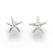 Laden Sie das Bild in den Galerie-Viewer, Ohrstecker "Seestern gefrostet" klein