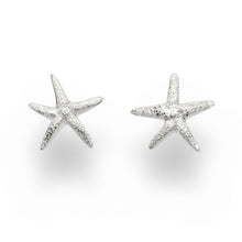 Laden Sie das Bild in den Galerie-Viewer, DUR Schmuck: Ohrring, Ohrstecker "Seestern gefrostet" klein O5152