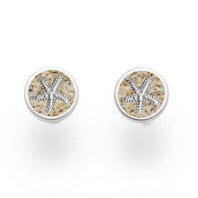 Laden Sie das Bild in den Galerie-Viewer, DUR Schmuck: Ohrring, Ohrstecker "Seestern 2.0" mit Strandsand O5190