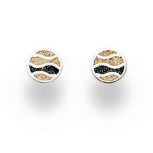 Laden Sie das Bild in den Galerie-Viewer, DUR Schmuck: Ohrring, Ohrstecker "Strandwellen", mit Strandsand und Steinsand, O5233