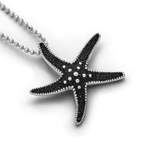 Laden Sie das Bild in den Galerie-Viewer, DUR Schmuck: Anhänger „Seestern“ mit Lavasand P2906