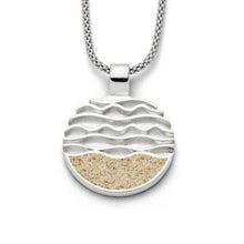 Laden Sie das Bild in den Galerie-Viewer, DUR Schmuck: Anhänger "Strandwellen", mit Strandsand, P3033
