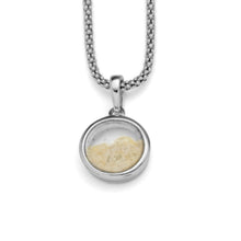 Laden Sie das Bild in den Galerie-Viewer, DUR Schmuck: Anhänger "Sandsturm" klein mit Strandsand P3187