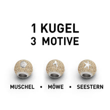 Laden Sie das Bild in den Galerie-Viewer, DUR Schmuck: Anhänger "Wechselperle Strandsand" 925er Silber mit Strandsand P3192