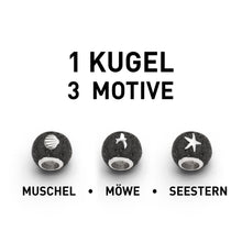 Laden Sie das Bild in den Galerie-Viewer, DUR Schmuck: Anhänger "Wechselperle Lavasand" 925er Silber mit Lavasand P3193