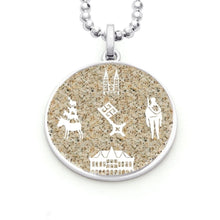 Laden Sie das Bild in den Galerie-Viewer, DUR Schmuck: Anhänger "Bremen 2" mit Strandsand P3333