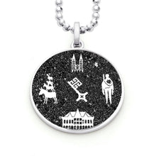 Laden Sie das Bild in den Galerie-Viewer, DUR Schmuck: Anhänger "Bremen 2" mit Lavasand P3334