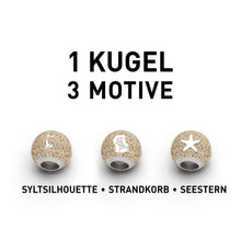 Laden Sie das Bild in den Galerie-Viewer, DUR Schmuck: Anhänger "Bead Sylt" mit Strandsand P3419