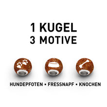 Laden Sie das Bild in den Galerie-Viewer, DUR Schmuck: Anhänger "Bead Lucky Dog" mit Bernstein P3548