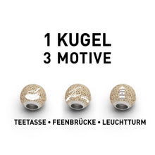 Laden Sie das Bild in den Galerie-Viewer, DUR Schmuck: Anhänger "Bead Ostfriesland" mit Strandsand P3549