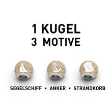 Laden Sie das Bild in den Galerie-Viewer, DUR Schmuck: Anhänger "Bead Ostsee" mit Strandsand P3597