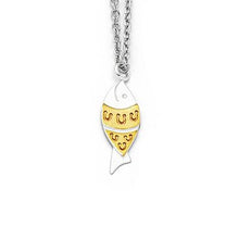 Laden Sie das Bild in den Galerie-Viewer, Anhänger "Fisch" zweifarbig